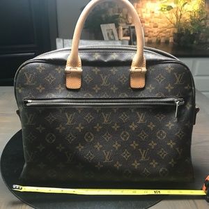 Auth Louis Vuitton Briefcase Horizon Messenger Bag
